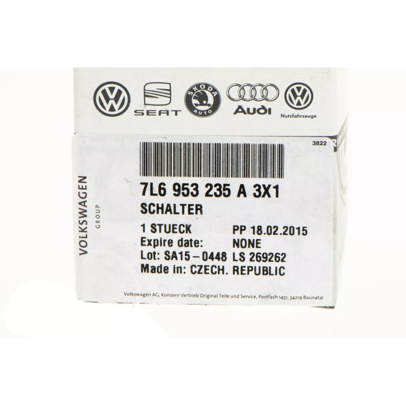 Interrupteur de feux de détresse pour VW Volkswagen Touareg 2004-2010