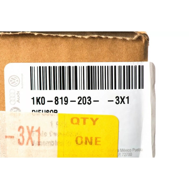 Assemblage de ventilation arrière d'origine OEM pour VW Volkswagen Jetta 2006-2010 et Jetta Wagon 2008-2009