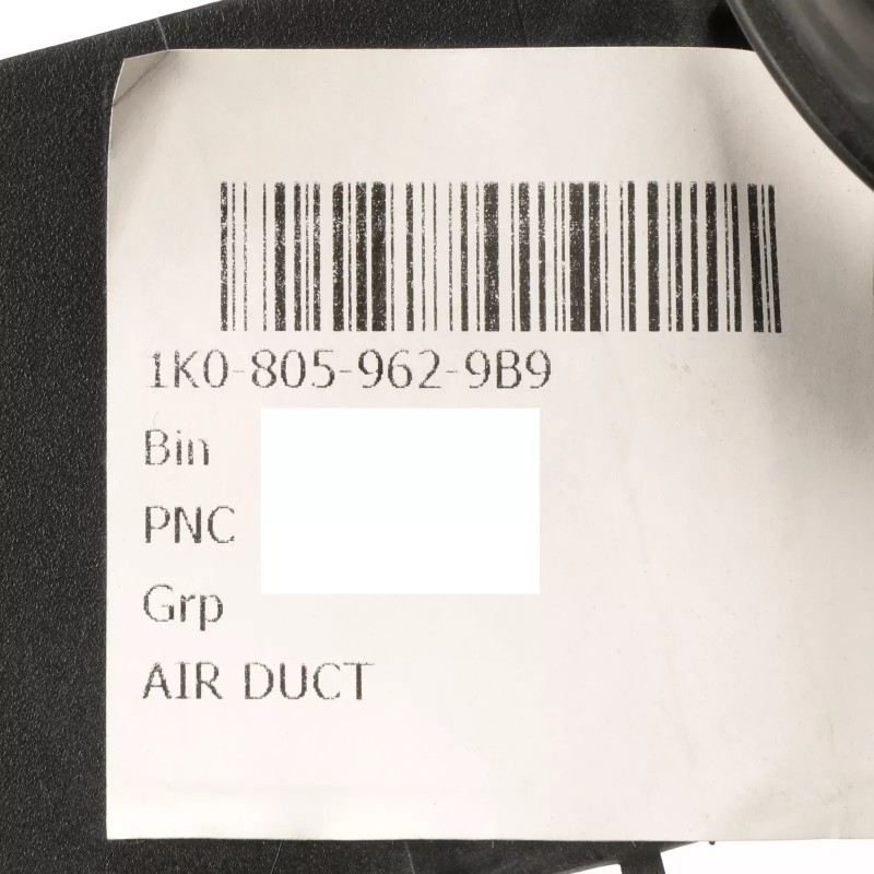 Conduit d'admission d'air pour VW Volkswagen Jetta Berline 2011-2014 1K08059629B9 CBPA CKJA