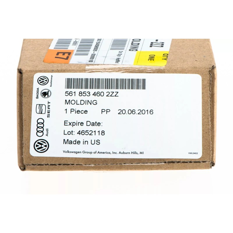 Moulure de pare-chocs arrière côté passager aspect chrome pour VW Volkswagen Passat 2016-2017 OE