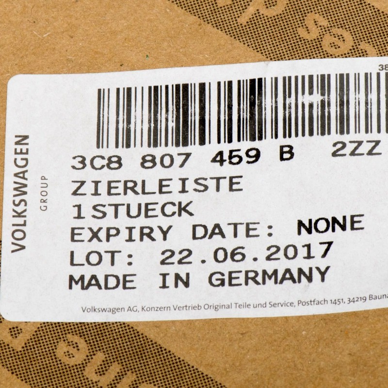 Nouveau 2012-2017 VW Volkswagen CC Moulure de Pare-chocs Arrière Gauche Chromée Conducteur