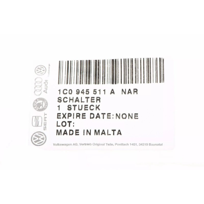 Interrupteur de lampe de frein OEM NEUF pour VW Volkswagen Beetle 1998-2005 et Golf Jetta 2000-2004