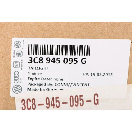 Feu arrière extérieur gauche VW Volkswagen CC 2009-2010 OEM NEUF 3C8945095G Feu arrière extérieur gauche VW Volkswagen CC 2009-2010 OEM NEUF 3C8945095G