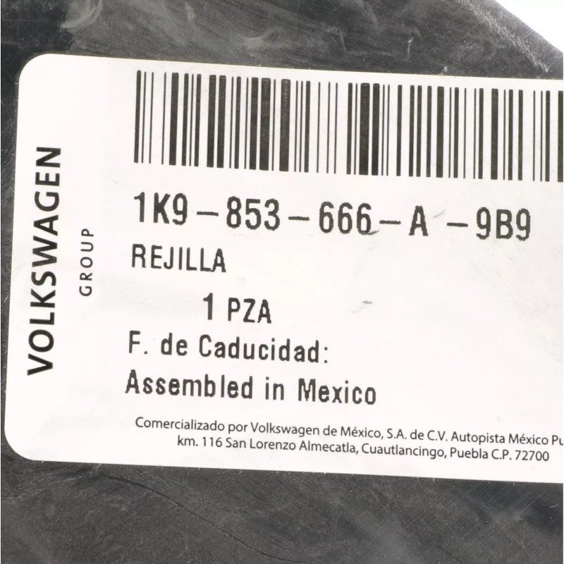 Grille inférieure avant droite côté passager VW Volkswagen Jetta Sportwagen 2010-2014