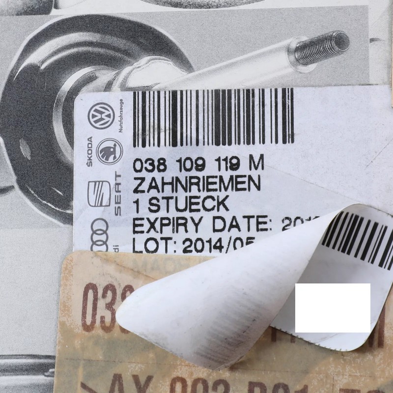 Courroie dentée d'origine Audi 038-109-119-M