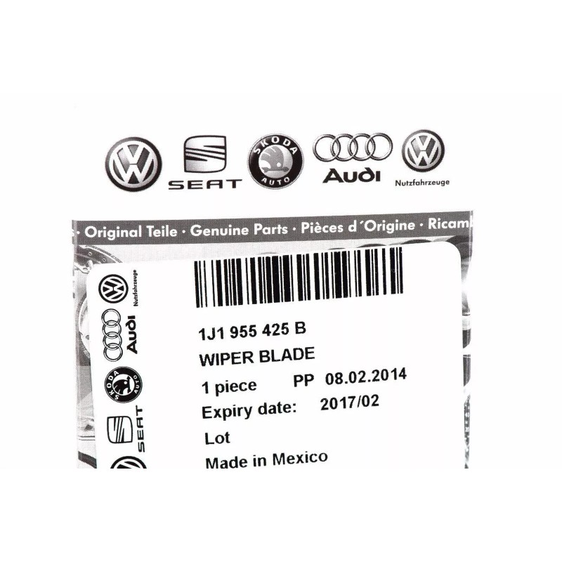 Balai d'essuie-glace Audi d'origine 1J1955425B