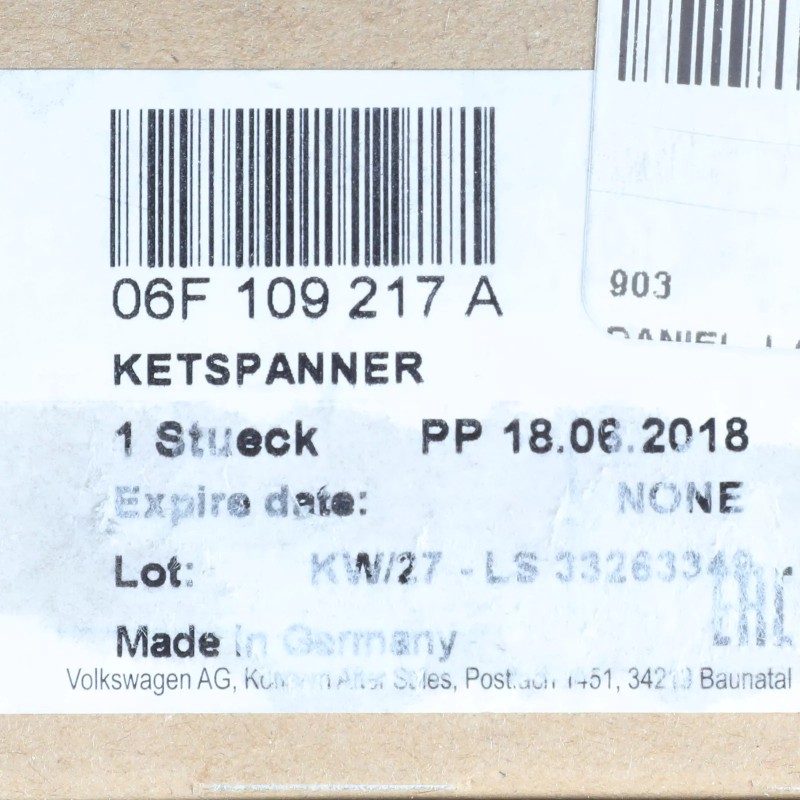 Tendeur de chaîne de distribution Audi d'origine 2005-2015 A4 Quattro TT A3 06F-109-217-A