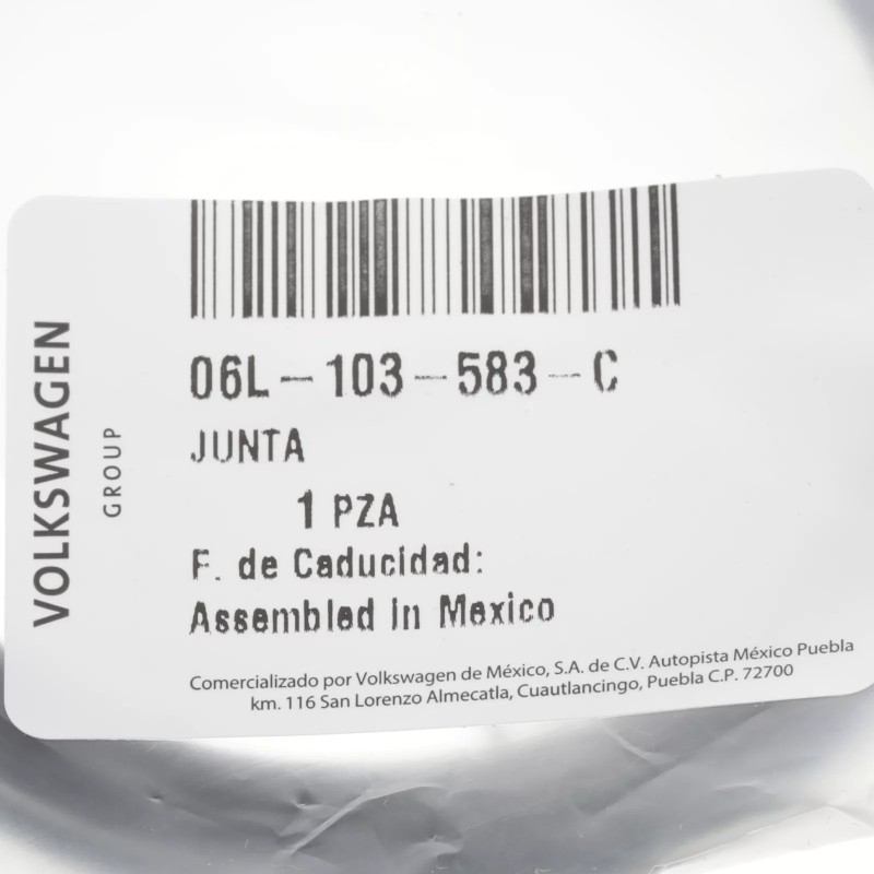 Joint de couvercle de distribution moteur Audi d'origine 06L-103-583-C