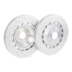 Disques de frein avant ventilés et perforés Audi RS3 (8V) 8V0615301S