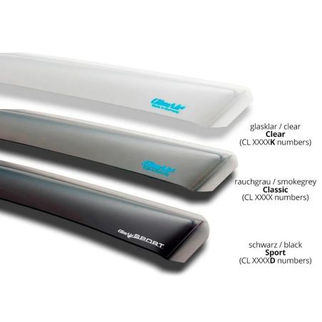 Déflecteurs latéraux Master (arrière) sur mesure pour Skoda Kamiq (NW) 2019- Déflecteurs latéraux Master (arrière) sur mesure pour Skoda Kamiq (NW) 2019-