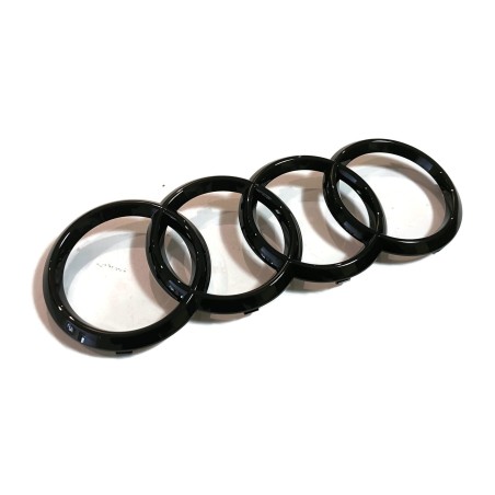 Emblème Audi A8 (D5 4N) Calandre Anneaux Édition Noire Logo Blackline Noir Emblème Audi A8 (D5 4N) Calandre Anneaux Édition Noire Logo Blackline Noir