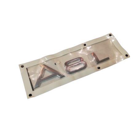 Emblème chromé Audi A8L pour hayon arrière Emblème chromé Audi A8L pour hayon arrière