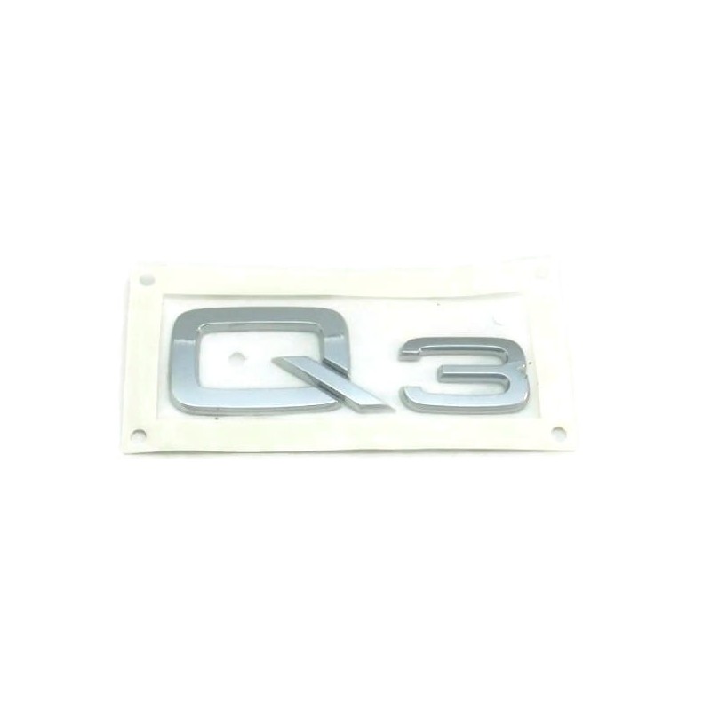 Emblème Audi Q3 Logo Autocollant Désignation Modèle Chromé Brillant 8U08537412ZZ