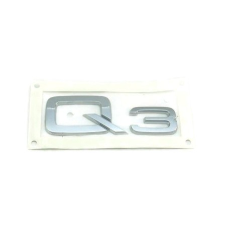 Emblème Audi Q3 Logo Autocollant Désignation Modèle Chromé Brillant 8U08537412ZZ Emblème Audi Q3 Logo Autocollant Désignation Modèle Chromé Brillant 8U08537412ZZ