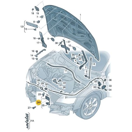 Serrure Capot Moteur Originale Audi A6 A7 avec Micro-interrupteur Serrure Capot Moteur Originale Audi A6 A7 avec Micro-interrupteur