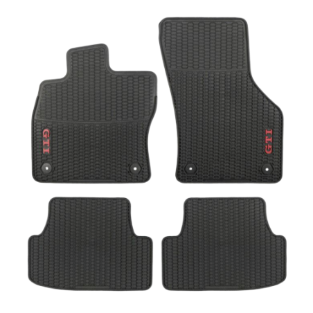 Ensemble de Tapis de Sol VW Golf 7 GTI R Original All-Weather 4 pièces noir rouge 5GV061550041