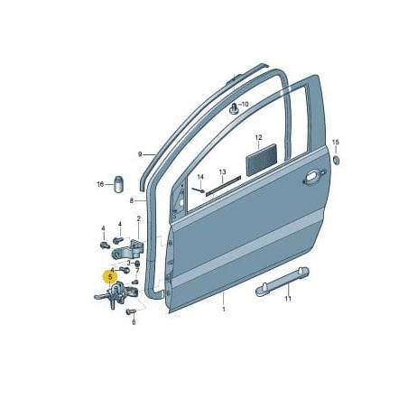 Butée de porte avant gauche/droite VW Fox 5Z3837249