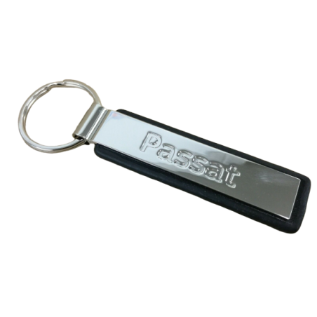 Porte-clés VW Passat en métal argenté/noir Porte-clés VW Passat en métal argenté/noir