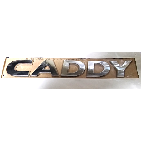 Emblème chromé logo arrière hayon VW Caddy original Emblème chromé logo arrière hayon VW Caddy original
