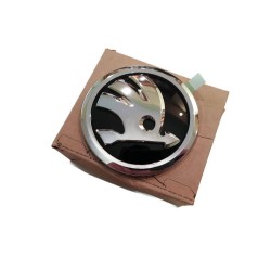Emblème Original Skoda Noir/Chrome Logo Plakette 3V0853621AFOD