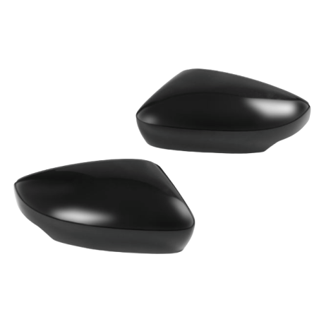 Ensemble de Coques de Rétroviseurs Métalliques Noires pour Skoda Fabia III (NJ)