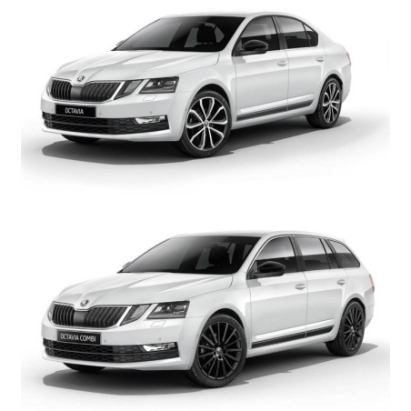 Capuchons de rétroviseurs noirs pour Skoda Octavia 5E Tuning Capuchons de rétroviseurs noirs pour Skoda Octavia 5E Tuning