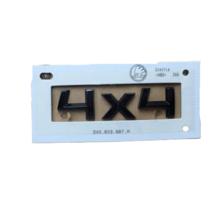 Emblème Noir Skoda 4x4 Hayon Allrad Blackline Emblème Noir Skoda 4x4 Hayon Allrad Blackline