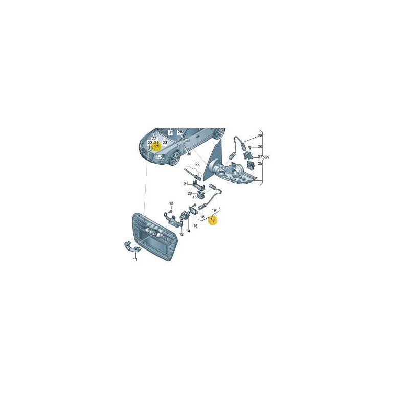 Faisceau de câbles adaptateur 360 Audi A6 A7 2011-2018