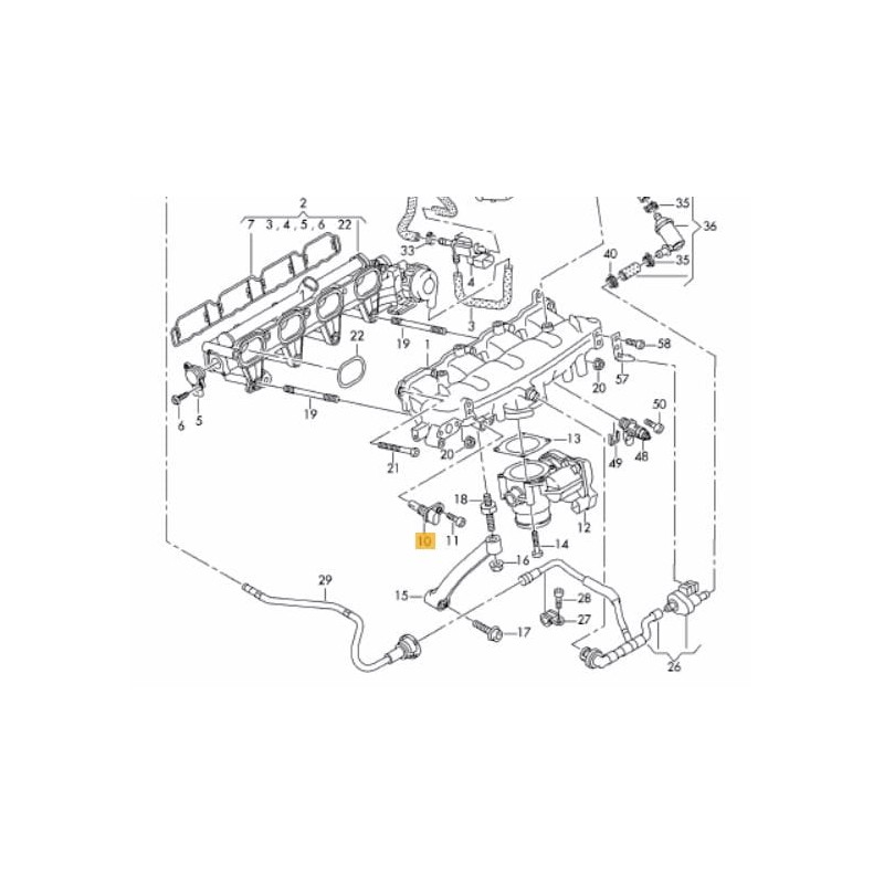 Capteur de température de charge d'air