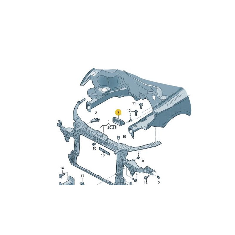 Canal de guidage d'admission d'air VW AUDI SEAT SKODA