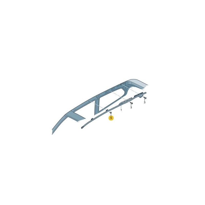 Ensemble de clips de rideau d'airbag 5 pièces Audi A6 C7 A7