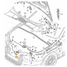 Câble de déverrouillage capot Audi A4 B9 Câble de déverrouillage capot Audi A4 B9