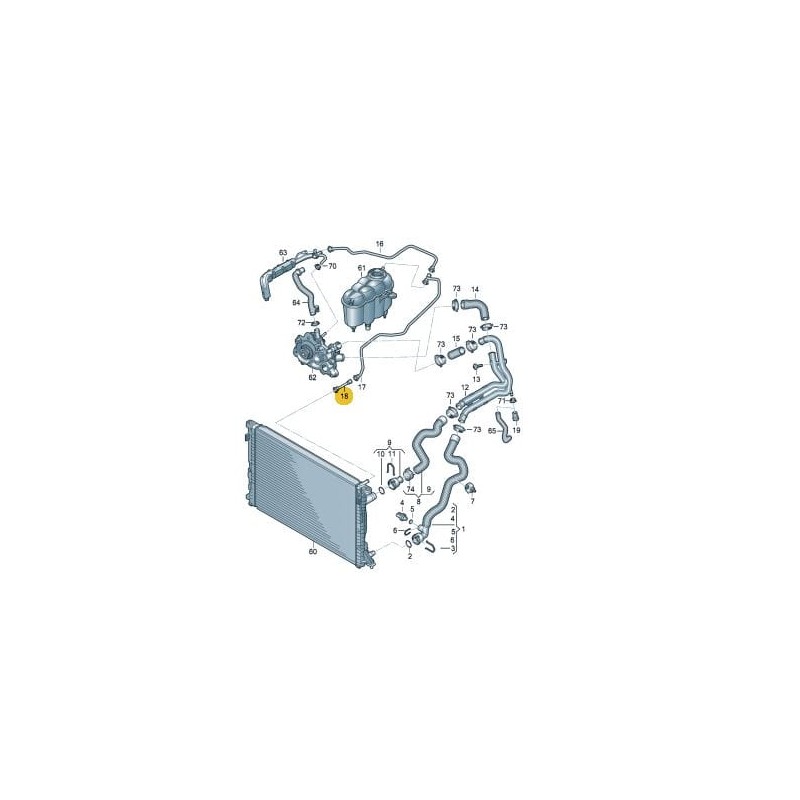 Durite de reniflard Audi A4 B9 A5