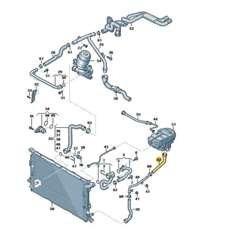 Durite de réservoir de liquide de refroidissement 2.8 TFSI 3.0 TDI Audi A6 C7 A7 Durite de réservoir de liquide de refroidissement 2.8 TFSI 3.0 TDI Audi A6 C7 A7