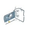 Cache-bouchon de joint de porte VW Scirocco Golf VII Audi A1 Cache-bouchon de joint de porte VW Scirocco Golf VII Audi A1