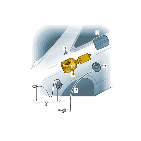 Insert de remplissage de carburant sans clapet Audi A5 Coupé 2008-24.11.2011 Insert de remplissage de carburant sans clapet Audi A5 Coupé 2008-24.11.2011