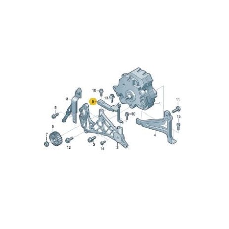 Support de fixation de la pompe d'injection de carburant 2.7 3.0 TDI VW AUDI Support de fixation de la pompe d'injection de carburant 2.7 3.0 TDI VW AUDI
