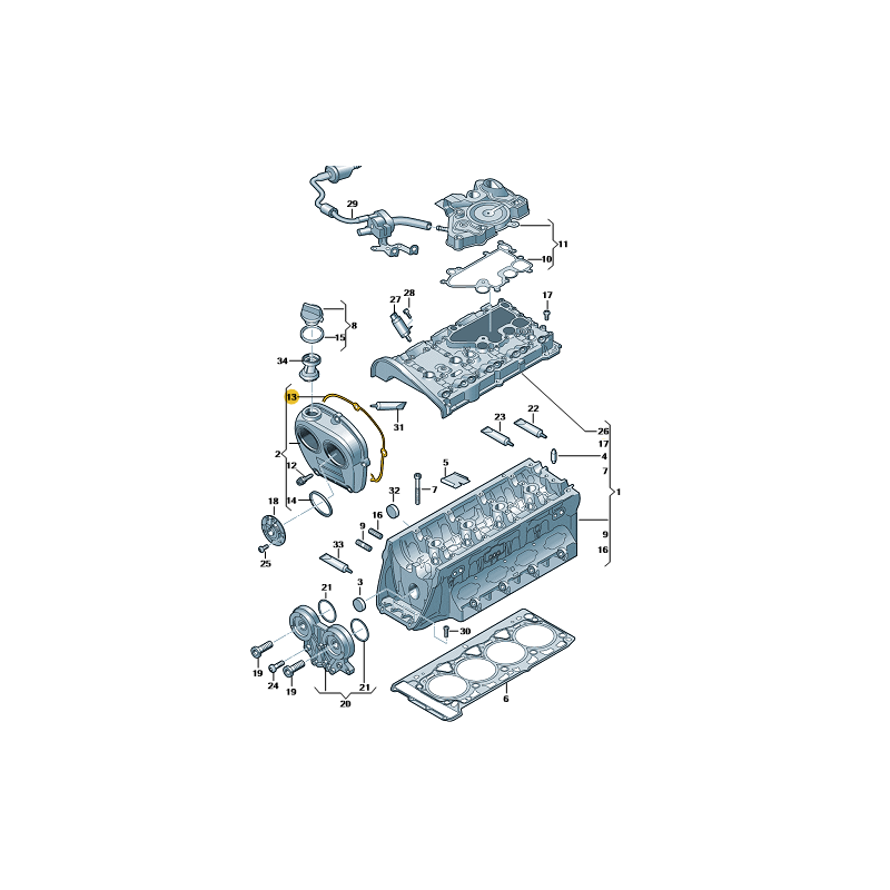 Joint de carter de distribution 2.0 TSI VW AUDI SEAT SKODA