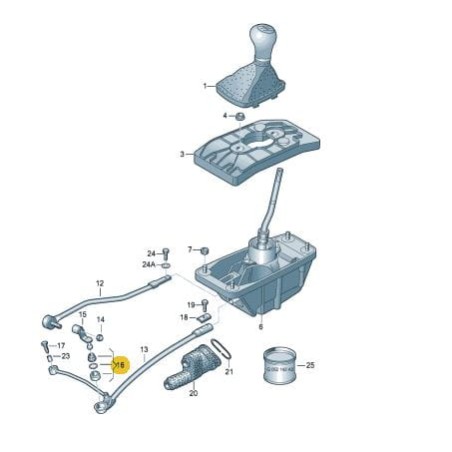 Kit de réparation sélecteur de levier de vitesse AUDI A4 B7 A6 C6 Kit de réparation sélecteur de levier de vitesse AUDI A4 B7 A6 C6