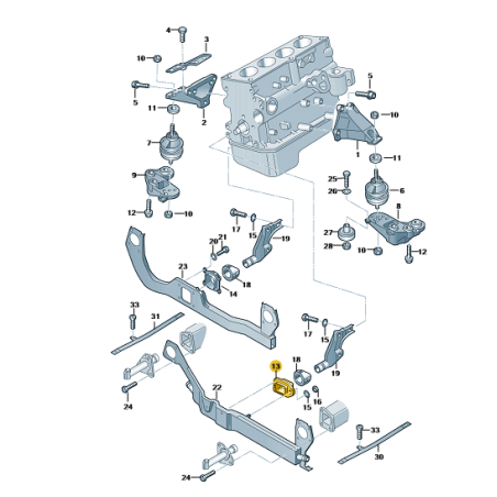 Support de radiateur, support moteur, support de fixation, butée Audi A4 B6 B7 Seat Exeo Support de radiateur, support moteur, support de fixation, butée Audi A4 B6 B7 Seat Exeo