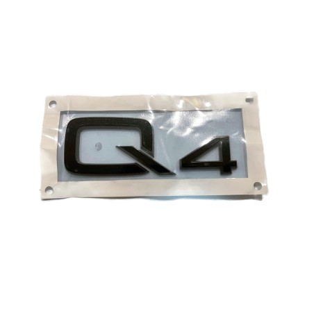Autocollant emblème Q4 noir brillant arrière Audi Q4 Autocollant emblème Q4 noir brillant arrière Audi Q4