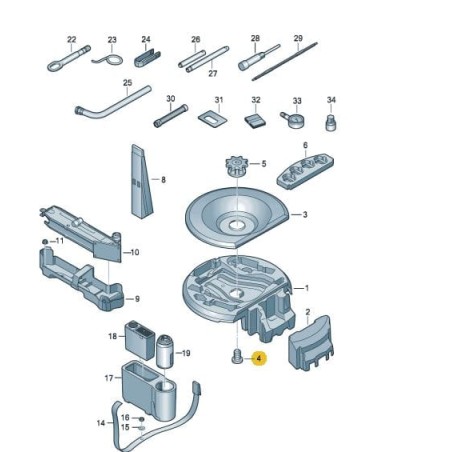 Boulon de roue de secours Audi A1 A6 A7 Boulon de roue de secours Audi A1 A6 A7