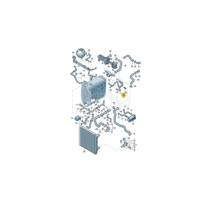 Durite de liquide de refroidissement 1.9 TDI VW Audi Seat Skoda