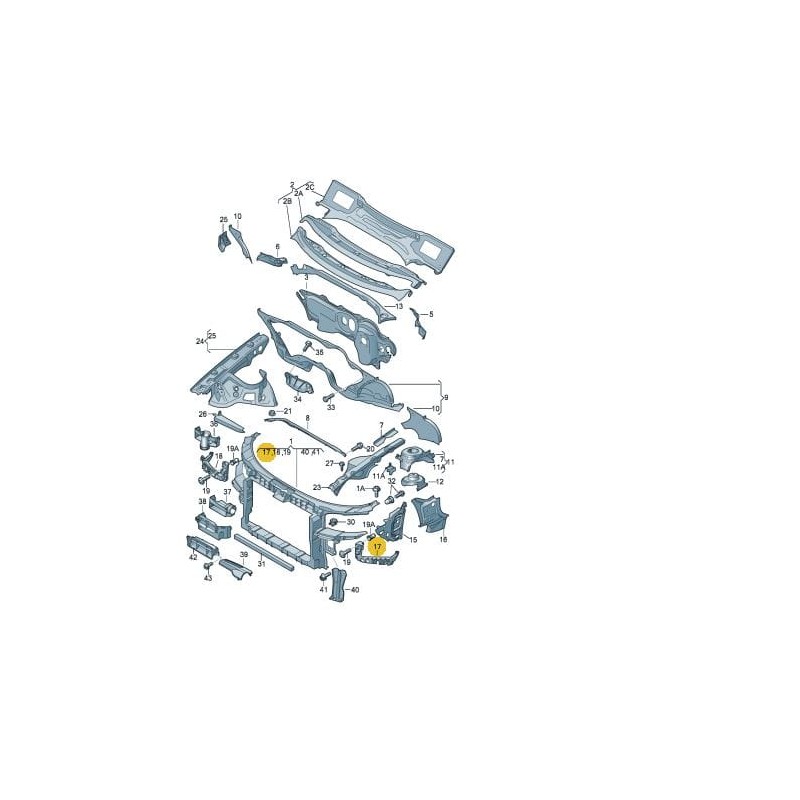 Support de montage de boîtier de filtre à air 1.0 1.2 1.4 TSI VW AUDI SEAT SKODA