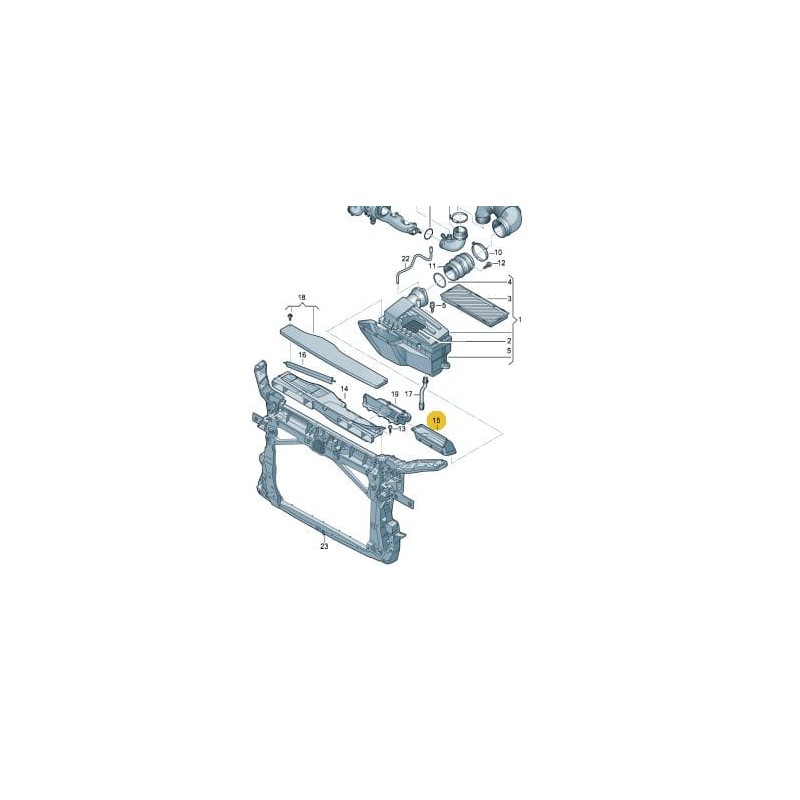 Guide d'air VW Sharan Tiguan Seat Alhambra