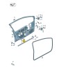 Passe-fil de joint de porte VW Polo Up! Seat Mii Skoda Citigo Passe-fil de joint de porte VW Polo Up! Seat Mii Skoda Citigo