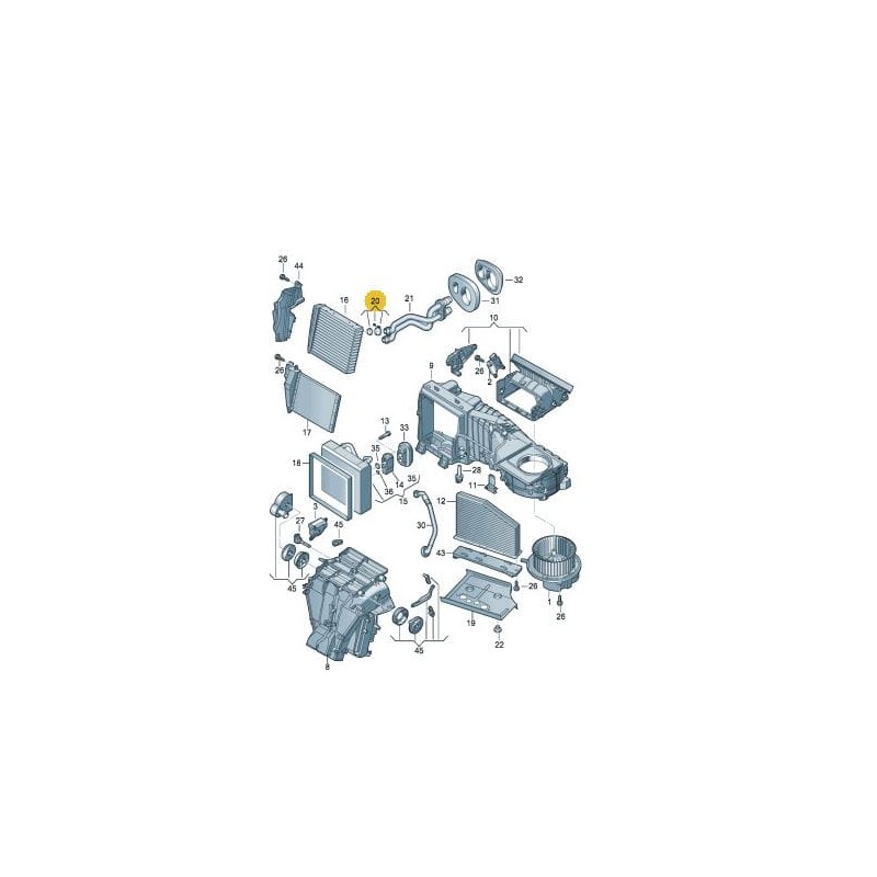 Kit de joints de tuyau de chauffage VW SKODA