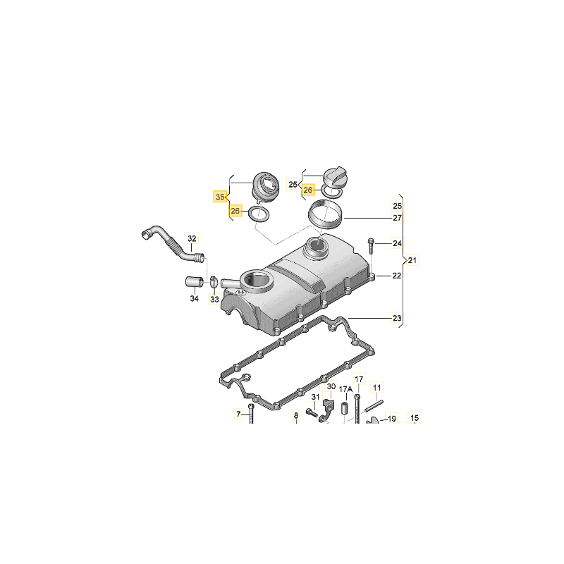 Col de remplissage d'huile 1.9 TDI VW AUDI SEAT SKODA