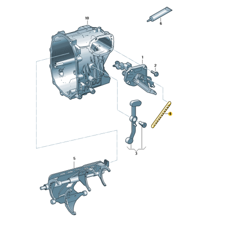 Levier de sélection en plastique pour VW Crafter 2006-2016