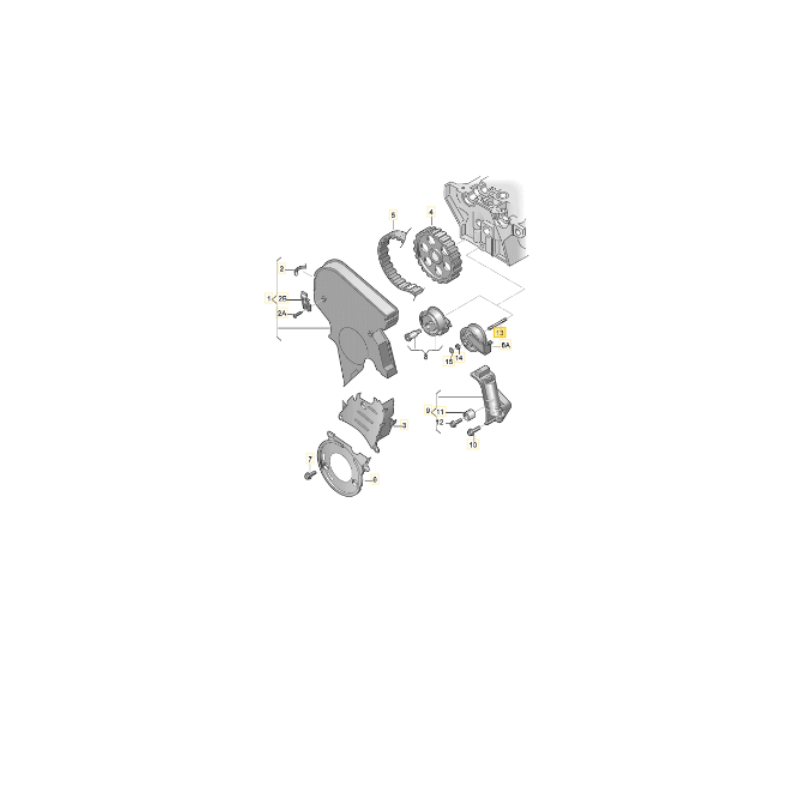 Goujon pour tendeur M10xM8x68 VW AUDI SEAT SKODA